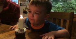 This Little Boy Could Barely Blow Out His Birthday Candle. But Daddy Knows a Trick!